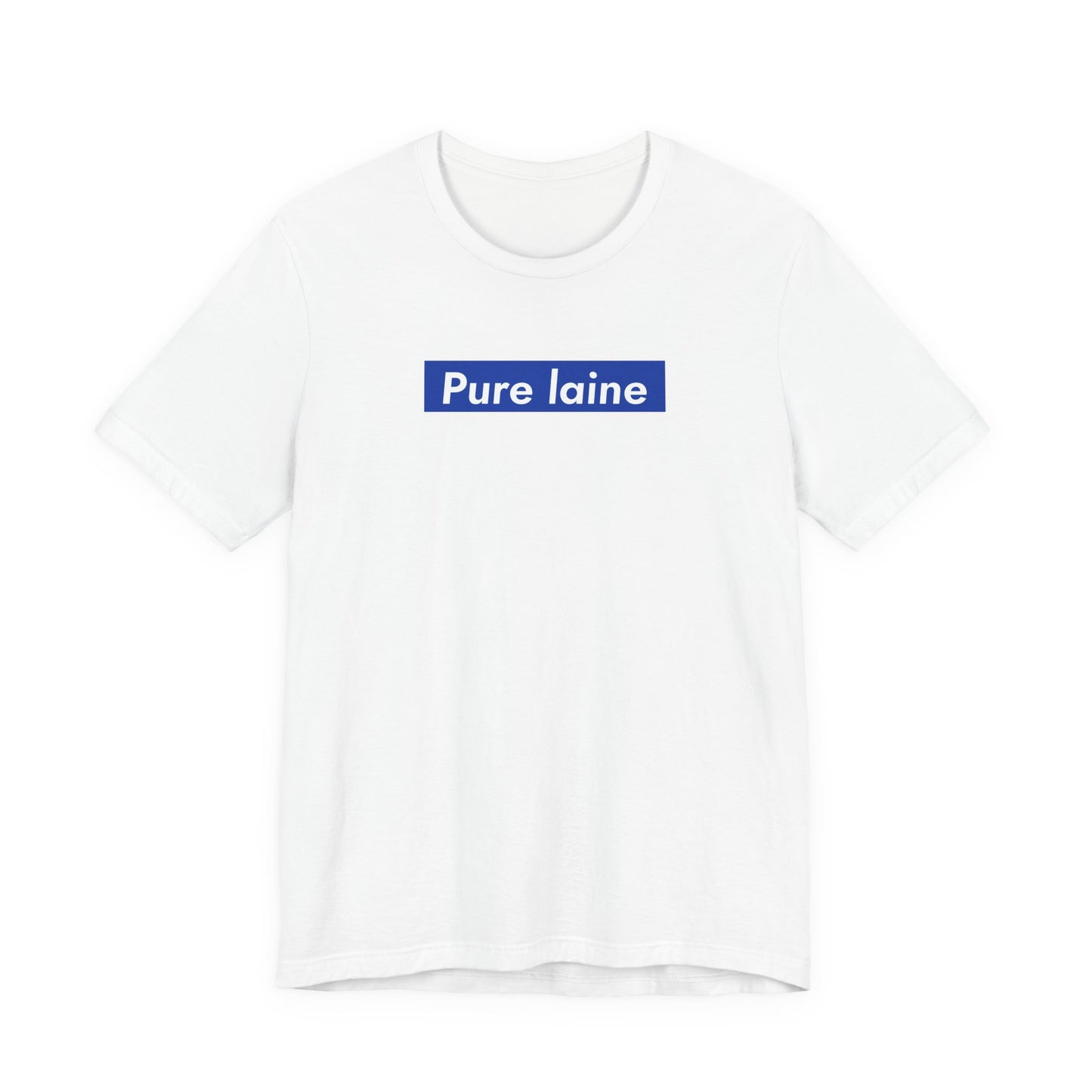 PURE LAINE — T-shirt à carré bleu