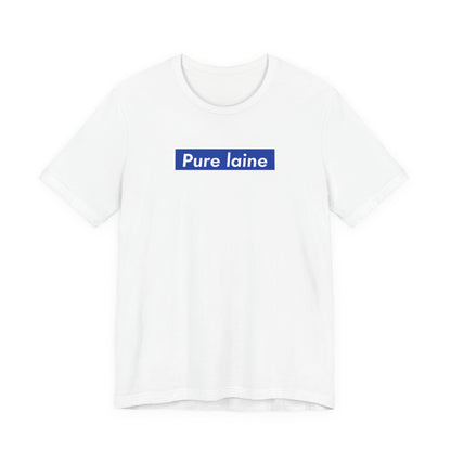 PURE LAINE — T-shirt à carré bleu