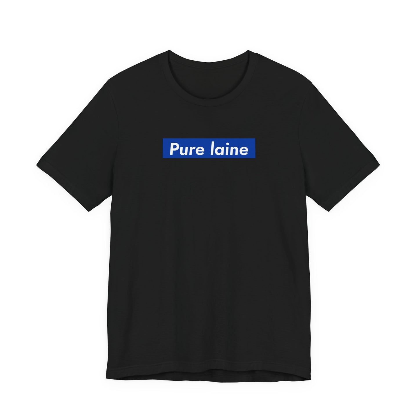 PURE LAINE — T-shirt à carré bleu